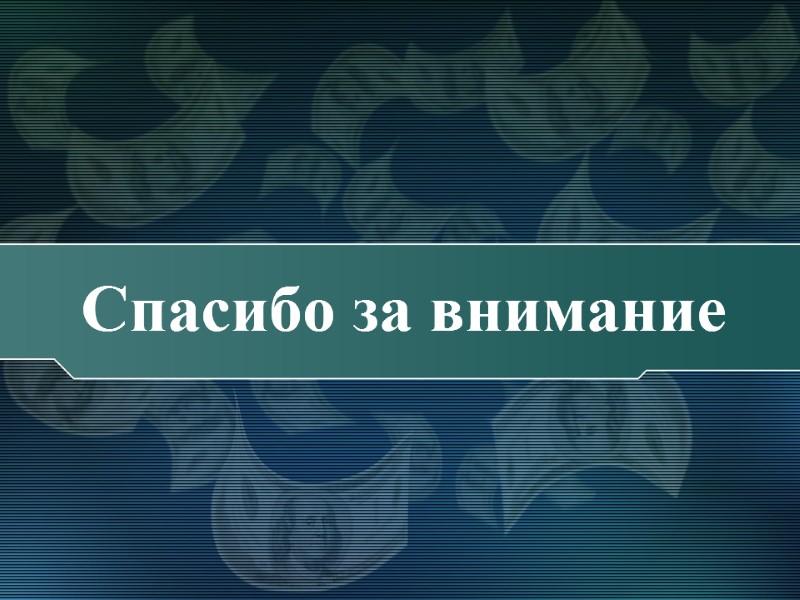Спасибо за внимание